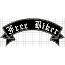 Nášivka Free Biker stuha vrchná 28cm